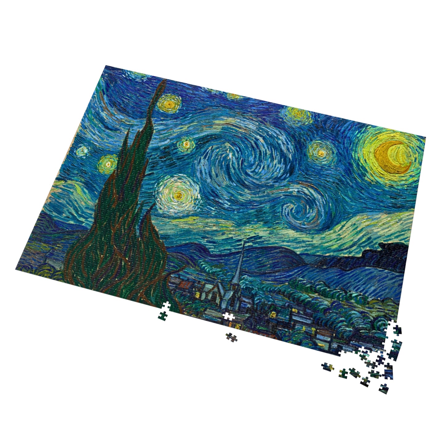Van Gogh Starry Night Jigsaw Puzzle with Tin