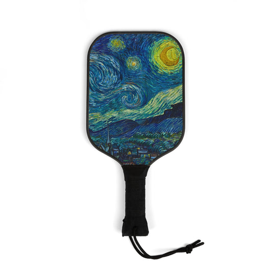 Vincent Van Gogh Inspired Pickleball Paddle Set with Balls - Sports Collection